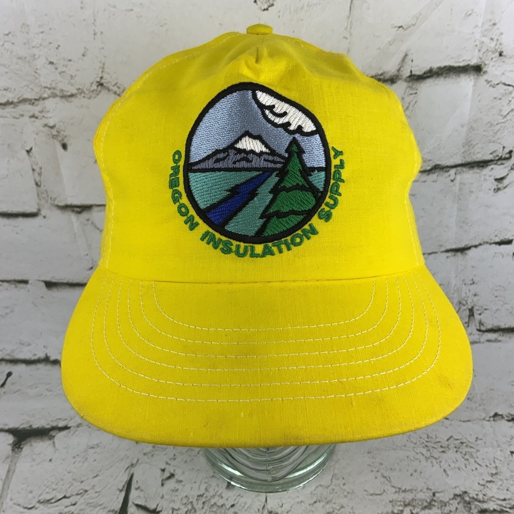 Oregon Insulation Supply Trucker Hat Yellow Snapback‎